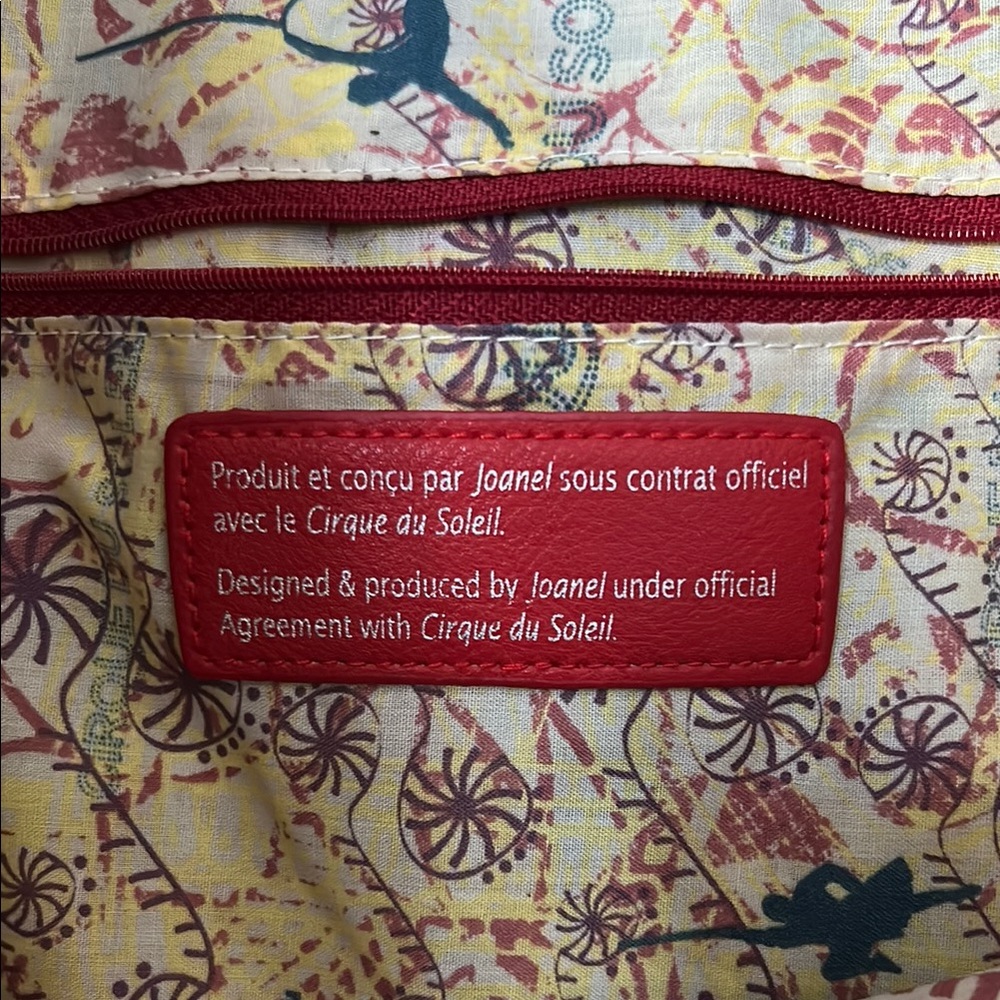 Unique Cirque Du Soleil Joanel Backpack/Tote Purse Colorful Patchwork View 2